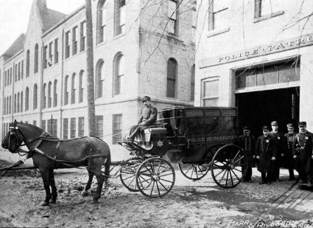 Patrol Wagon with horse