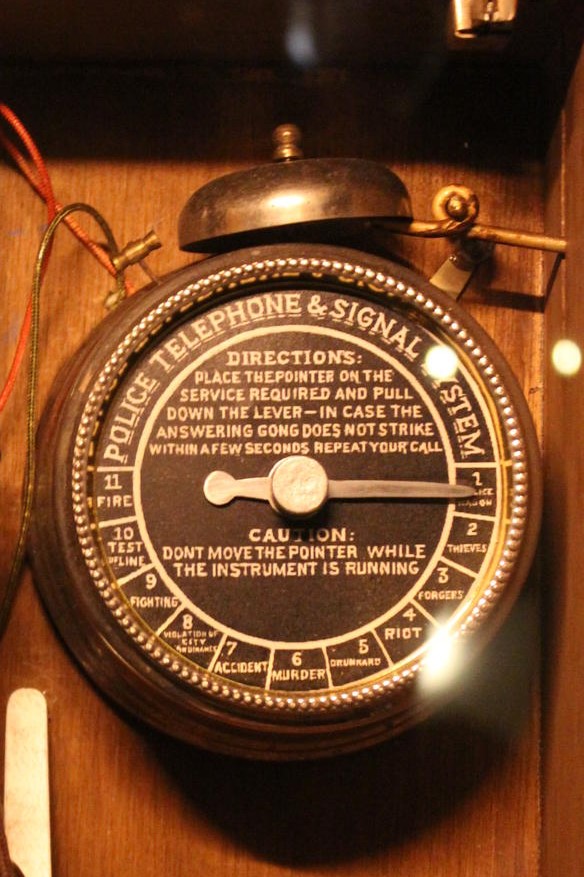 Close up of Police Telephone & Signal System