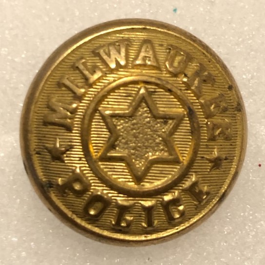 Milwaukee Police gold button