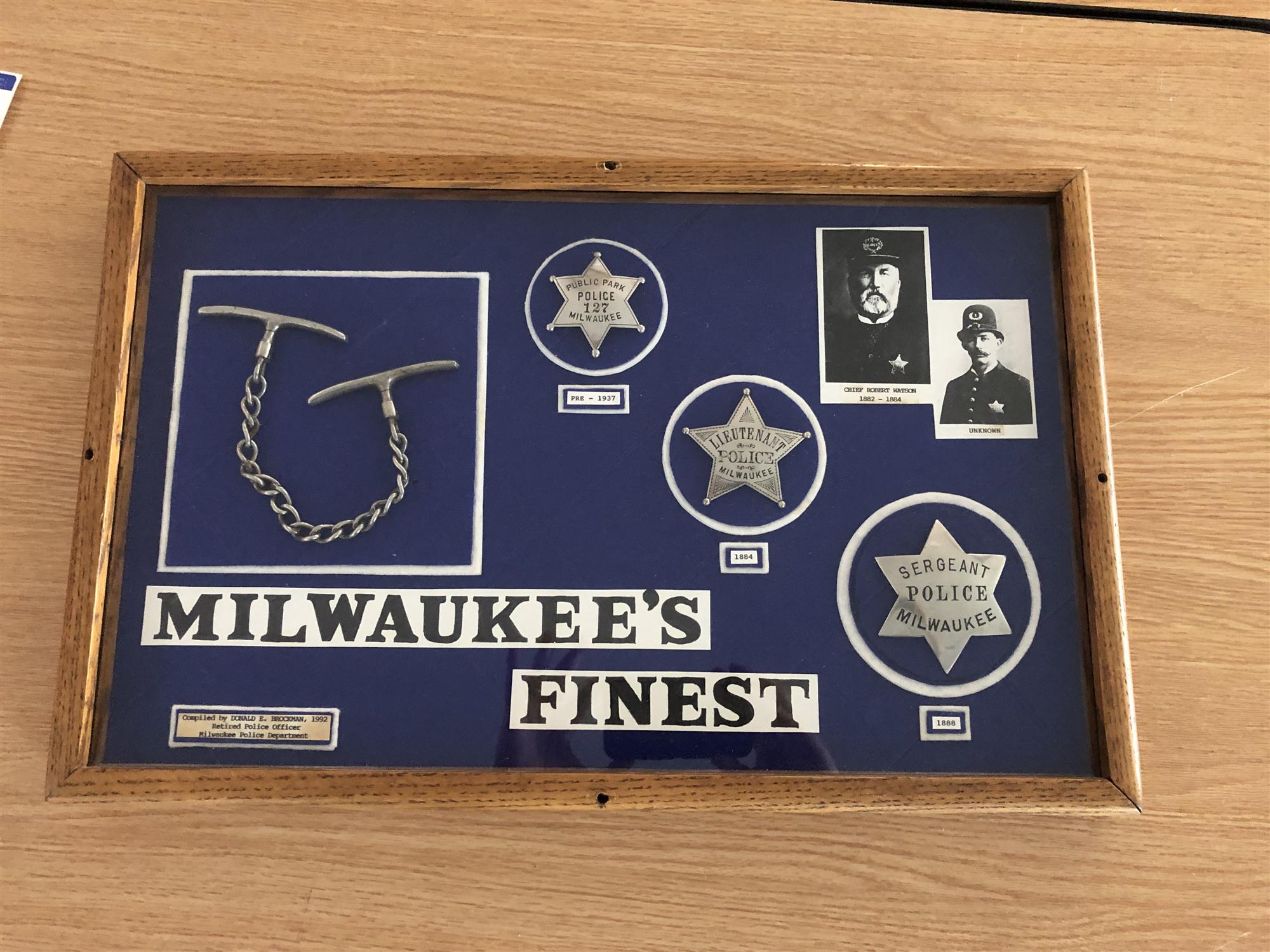 Milwaukee Police Early Badges