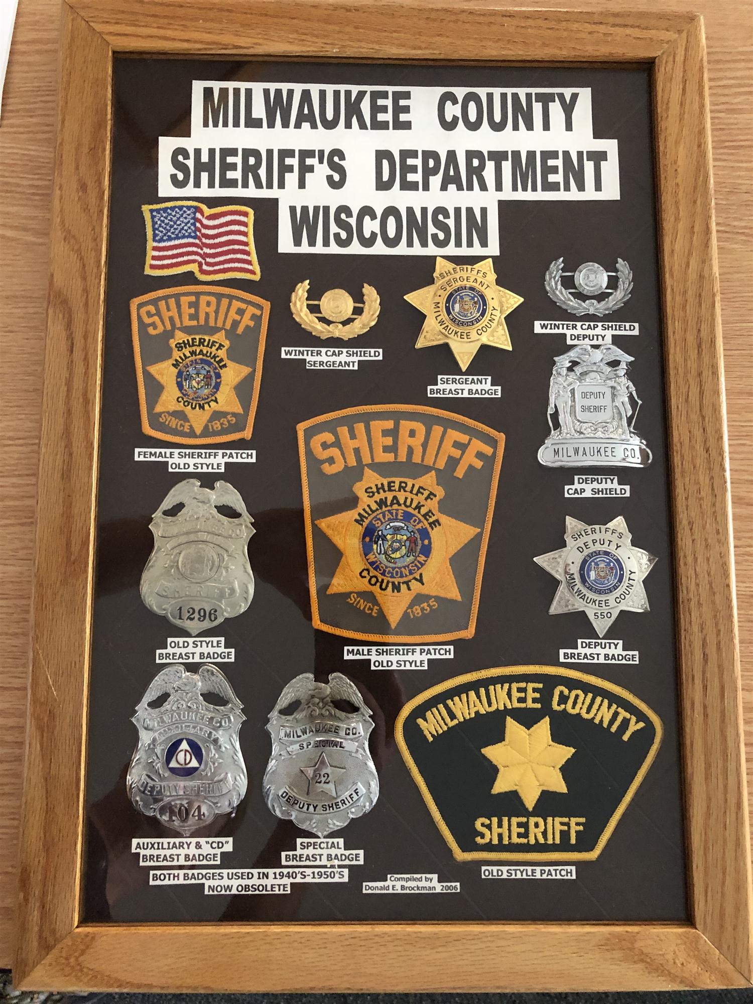 Milwaukee County Sheriff items