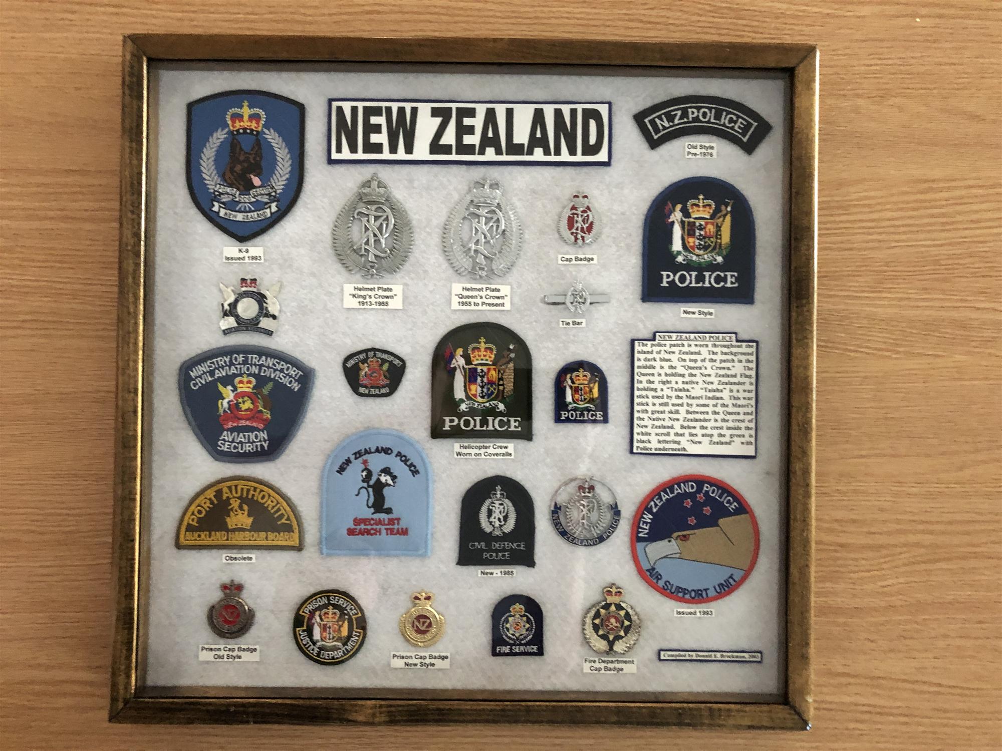 New Zealand Police Items