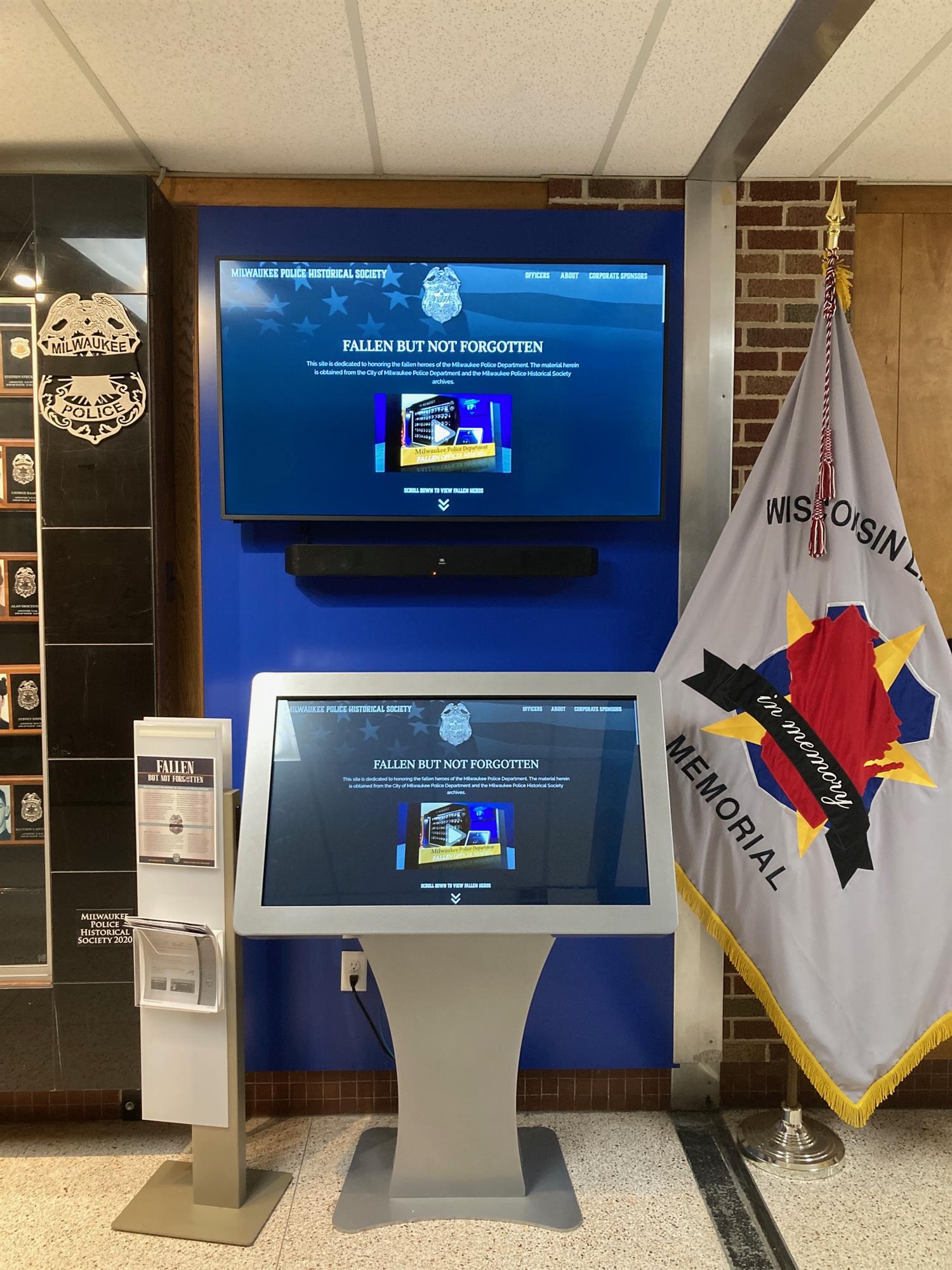 Milwaukee Police Memorial Kiosk